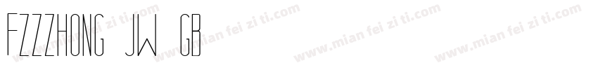 FZZZHONG JW GB字体转换